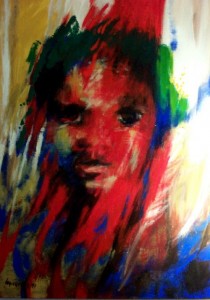 L'enfant rouge - Huile de Maggy Masselter